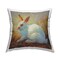 Impressionist White Rabbit Design by Rita Kirkman Throw Pillow